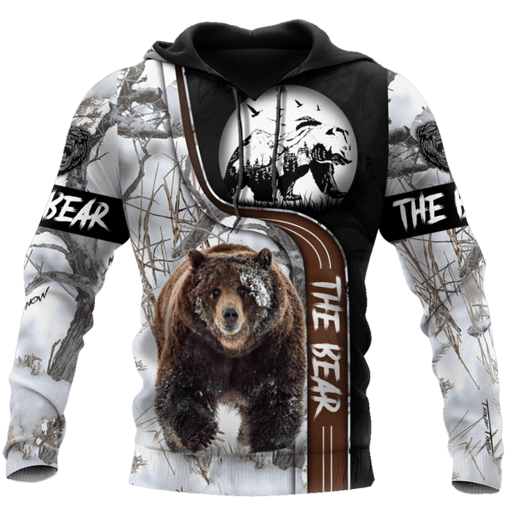 FUNSTUFFPRINT - Over Printed Bear Hoodie 3D Baseball Jacket Hoodie and Zip Hoodie