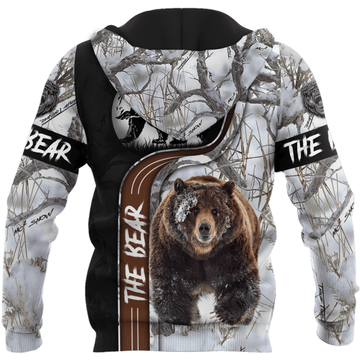 FUNSTUFFPRINT - Over Printed Bear Hoodie 3D Baseball Jacket Hoodie and Zip Hoodie