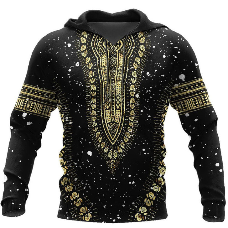 FUNSTUFFPRINT - African Luxury Pattern III 3D Baseball Jacket Hoodie and Zip Hoodie