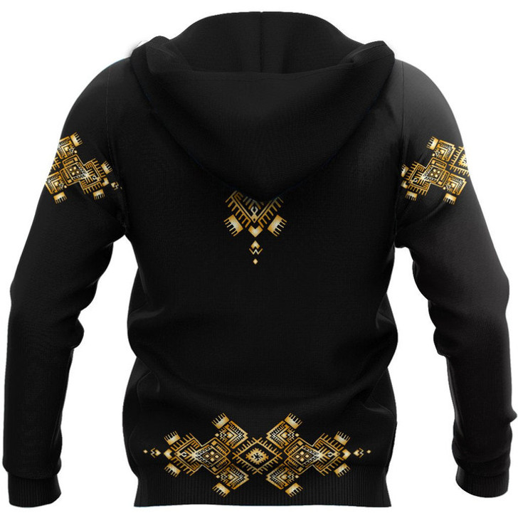 FUNSTUFFPRINT African Luxury Pattern 3D Baseball Jacket Hoodie and Zip Hoodie
