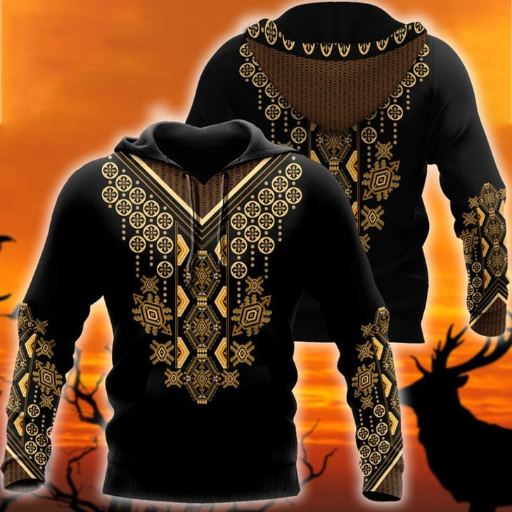 FUNSTUFFPRINT African Culture Dashiki Pattern Unisex Deluxe3D Baseball Jacket Hoodie and Zip Hoodie