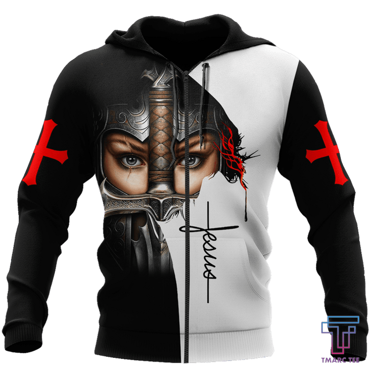 FUNSTUFFPRINT CHILD OF GOD A WOMAN OF FAITH A WARRIOR OF CHRIST JESUS  3D Baseball Jacket Hoodie and Zip Hoodie