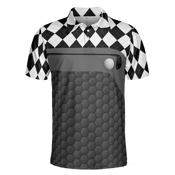 Golf Men Polo Shirt, I Made A Bogey On Every Hole Argyle Polo Shirt - Best Gift For Golf Lovers
