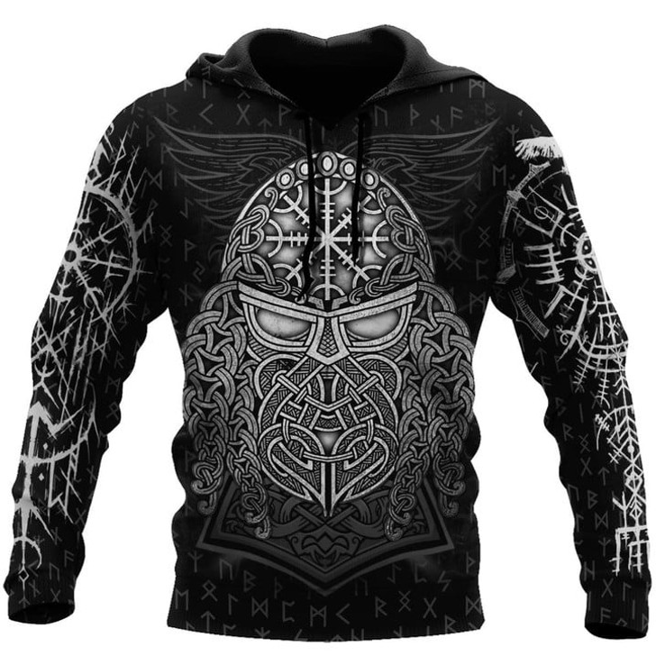 FUNSTUFFPRINT Viking Warriors Hoodie 3D Baseball Jacket Hoodie and Zip Hoodie