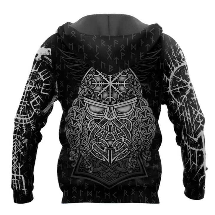 FUNSTUFFPRINT Viking Warriors Hoodie 3D Baseball Jacket Hoodie and Zip Hoodie