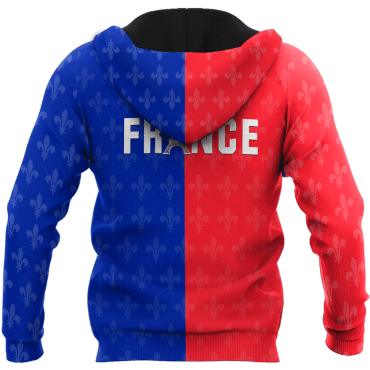 FUNSTUFFPRINT Personalized Name France - Paris  3D Baseball Jacket Hoodie and Zip Hoodie
