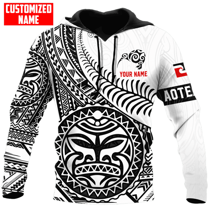 FUNSTUFFPRINT  Personalized New Zealand Maori Aotearoa Sun Tattoo Kiwi 3D Baseball Jacket Hoodie and Zip Hoodie