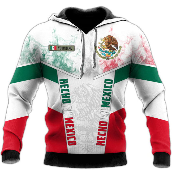 FUNSTUFFPRINT Personalized Mexico Hecho En Mexico Smoke   3D Hoodie and Zip Hoodie