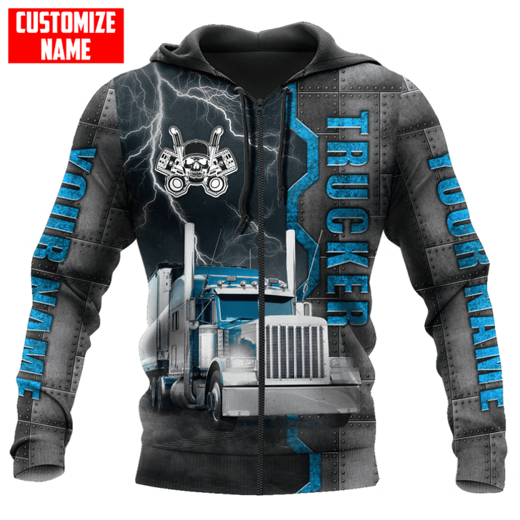 FUNSTUFFPRINT Trucker Hoodie  3D Hoodie and Zip Hoodie