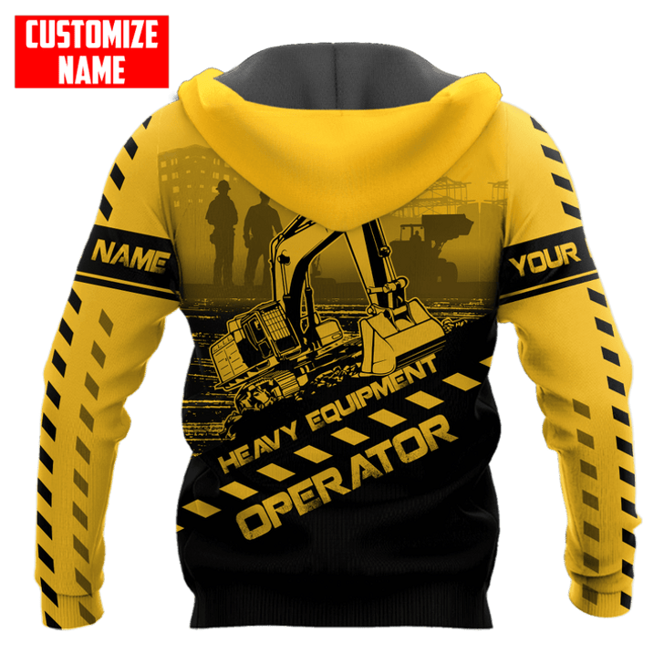 FUNSTUFFPRINT Personalized Excavator Hoodie MHBM  3D Hoodie and Zip Hoodie