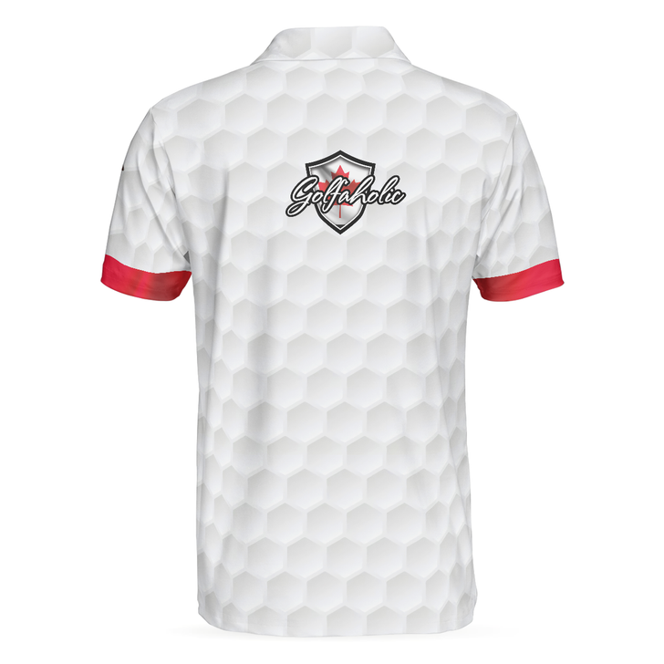 Golf Canada Flag Pin Up Girl Polo Shirt, Put It In The Hole Polo Shirt, Canadian Golf Shirt For Men