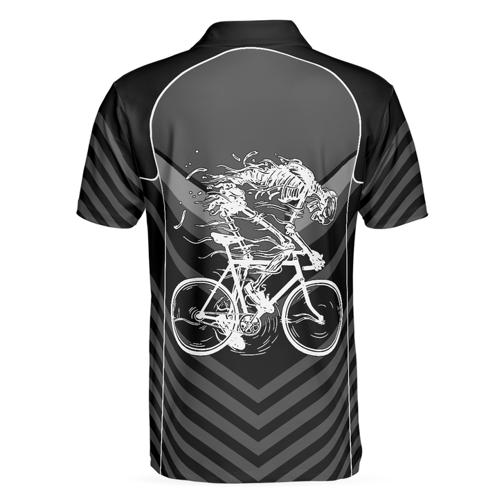 Cycling Polo Shirt, I Am The Engine Cycling Polo Shirt, Skeleton Cyclist Polo Shirt, Best Cycling Shirt For Men