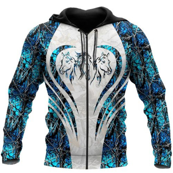 FUNSTUFFPRINT Beautiful Horse  3D Hoodie and Zip Hoodie
