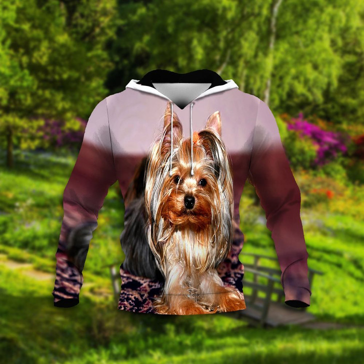 FUNSTUFFPRINT Yorkshire Terrier Thcn Ntlw Custom Image Unisex 3D Hoodie and Zip Hoodie