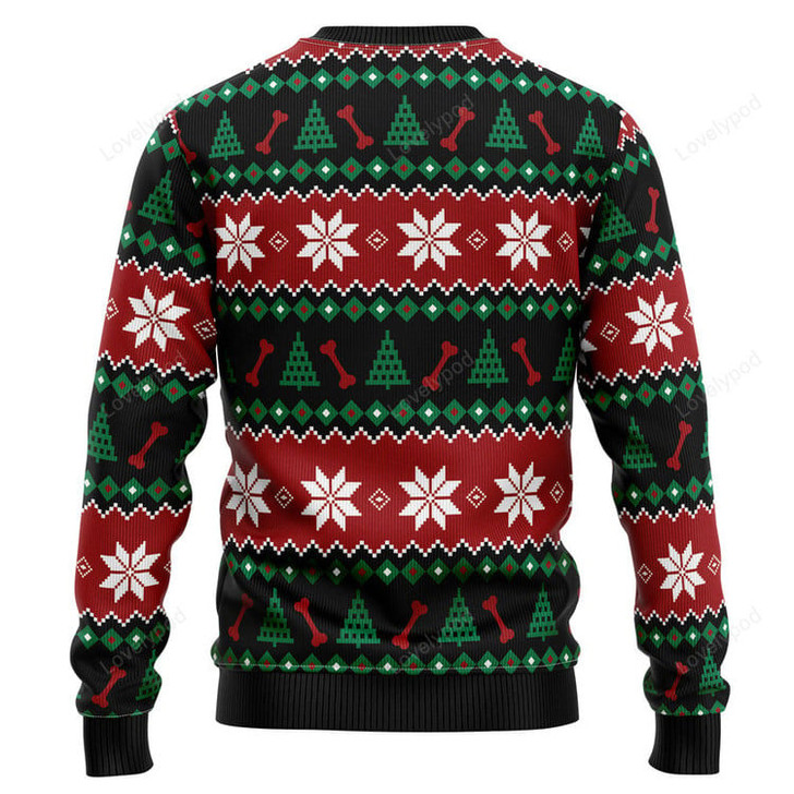 FUNSTUFFPRINT Pug Cute Ugly Christmas Sweater for men and women Ugly Sweater