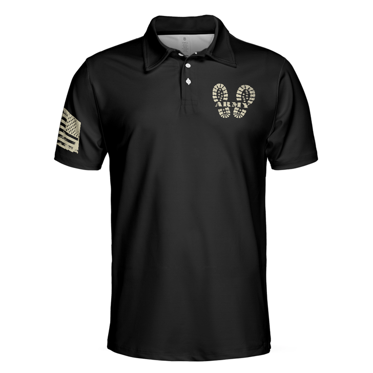 Soldier Men Polo Shirt, I Am A Soldier Polo Shirt, Black Veteran Sayings Polo Shirt, Thoughtful Gift Idea For Veteran Dad