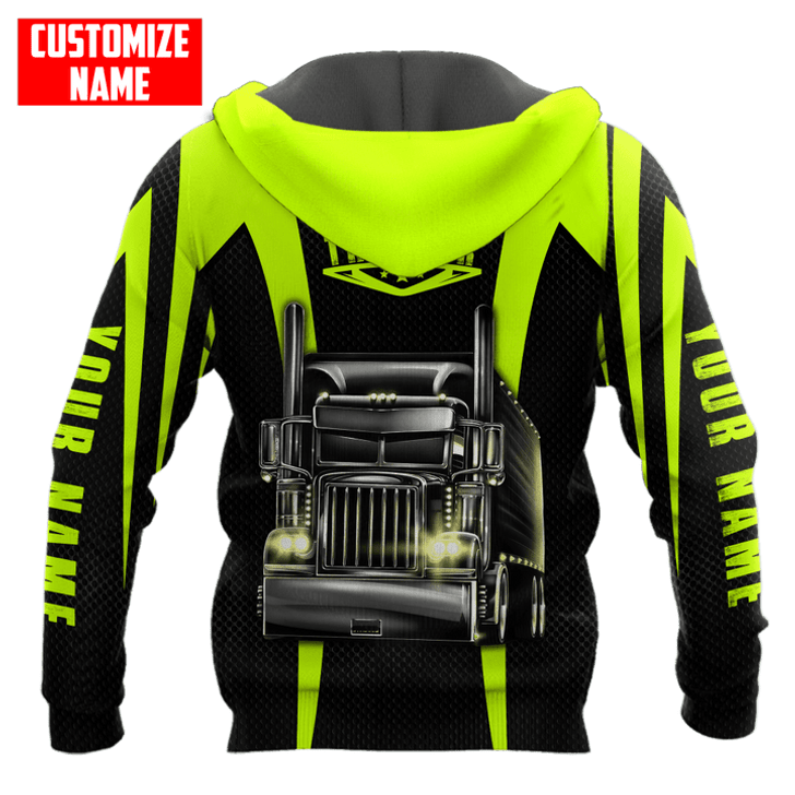 FUNSTUFFPRINT - Personalized Trucker  3D Hoodie and Zip Hoodie