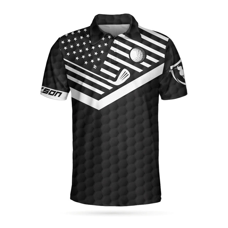 Custom Personalized Golf American Flag Men Polo Shirt, I'm A Golf Pro And Beer Drinker Custom Polo Shirt, Golf Shirt For Beer Lovers