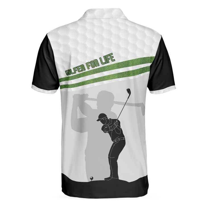 Golfer For Life Golf Men Polo Shirt, Golf Swing Shirt For Male Golfers, Best Golf Shirt For Hot Weather, Best Gift For Golfers