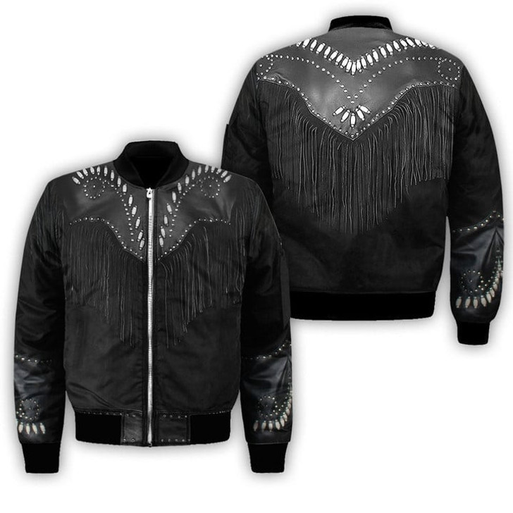 FUNSTUFFPRINT Cowboy Jacket Cosplay 3D Over Printed Unisex 3D Bomber Jacket S3BJ-10000