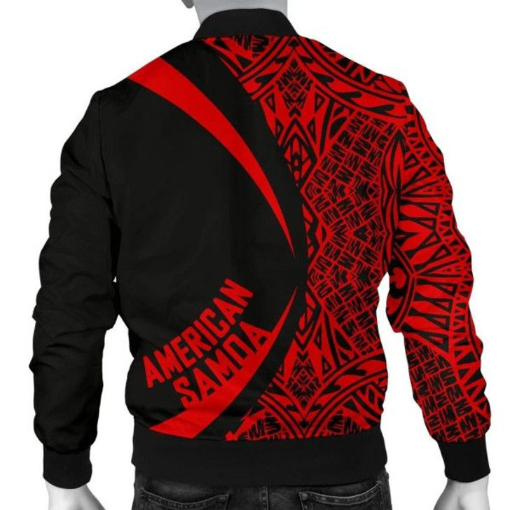 FUNSTUFFPRINT American Samoa Men’s Bomber Jacket – Circle Style 05 J4 Bomber Jacket 3D Bomber Jacket