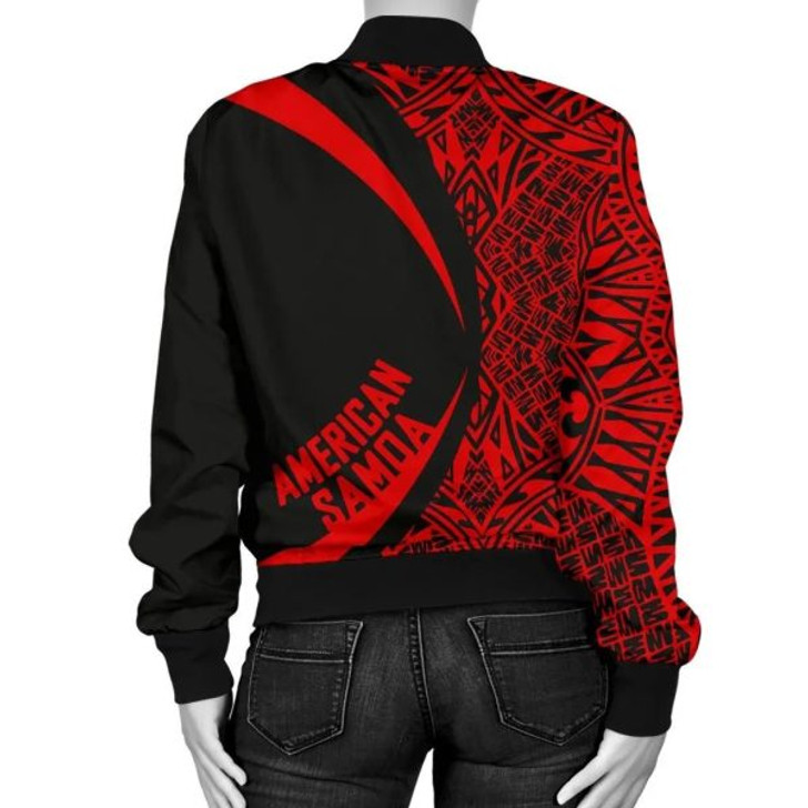 FUNSTUFFPRINT American Samoa Women’s Bomber Jacket – Circle Style 06 J4 Bomber Jacket 3D Bomber Jacket