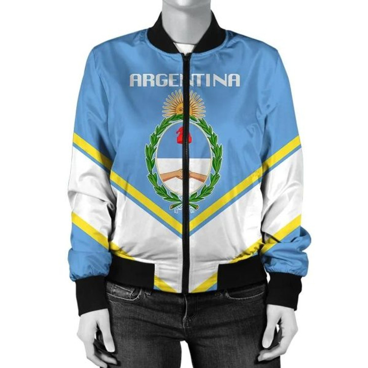 FUNSTUFFPRINT Anguilla Coat Of Arms Women Bomber Jacket Lucian Style JW5 Bomber Jacket 3D Bomber Jacket