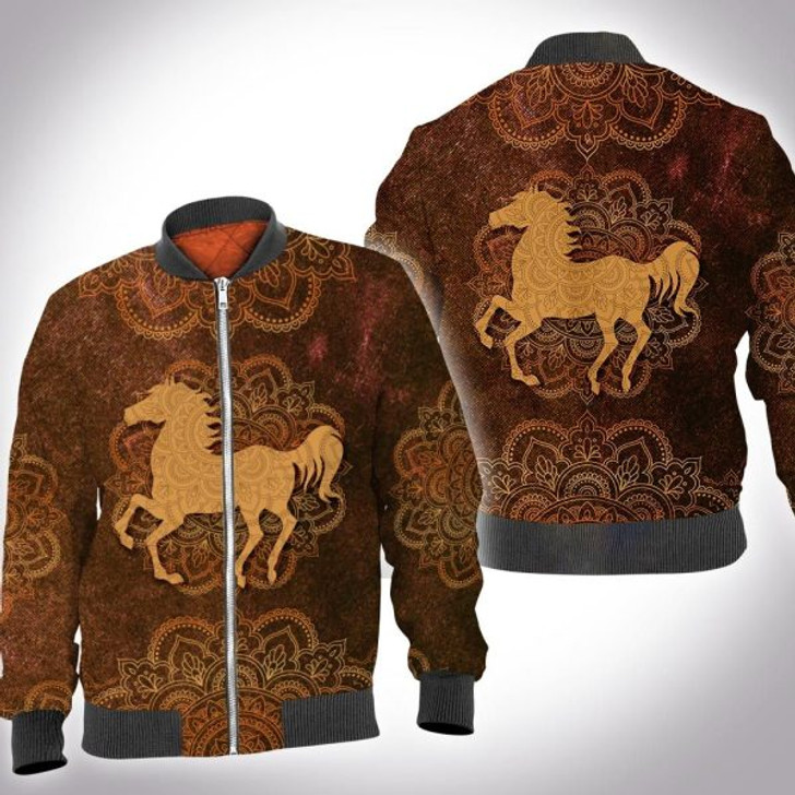 FUNSTUFFPRINT Animal mandala horse 3D All Over Printed Shirt, Sweatshirt, Hoodie, Bomber Jacketize S – 5XL Bomber Jacket 3D Bomber Jacket
