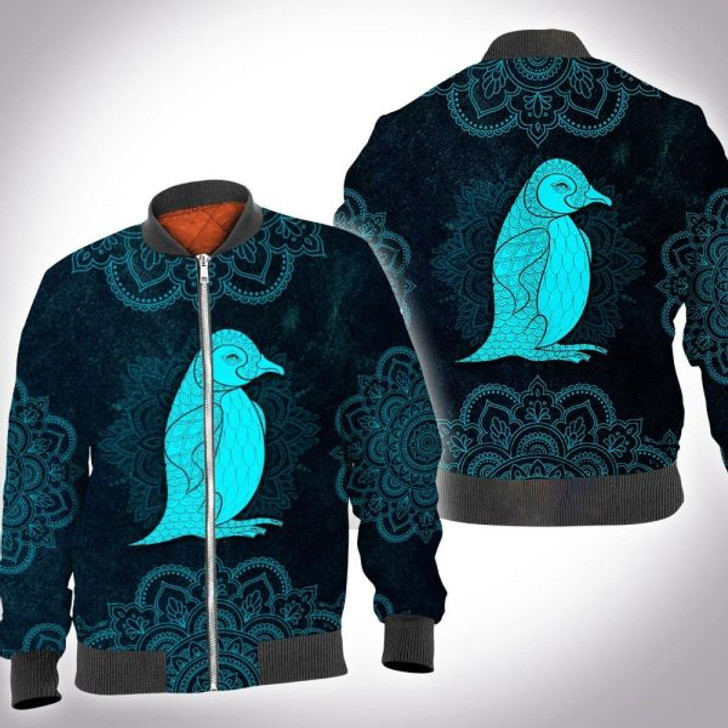 FUNSTUFFPRINT Animal mandala penguin 3D All Over Printed Shirt, Sweatshirt, Hoodie, Bomber Jacketize S – 5XL Bomber Jacket 3D Bomber Jacket