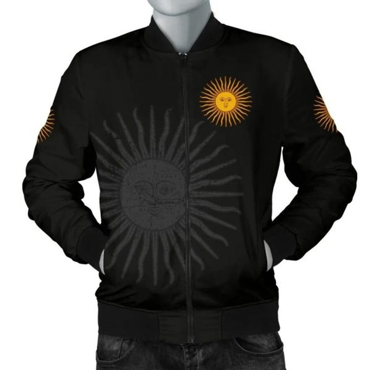 FUNSTUFFPRINT Argentina Men’s Bomber Jacket A7 Bomber Jacket 3D Bomber Jacket