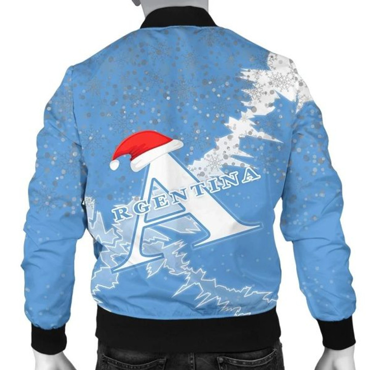FUNSTUFFPRINT Argentina Of The Congo Christmas Coat Of Arms Men Bomber Jacket X Style J78 Bomber Jacket 3D Bomber Jacket