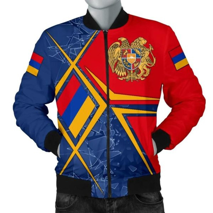 FUNSTUFFPRINT Armenia bMen’s Bomber Jacket – Armenia Legend – BN15 Bomber Jacket 3D Bomber Jacket