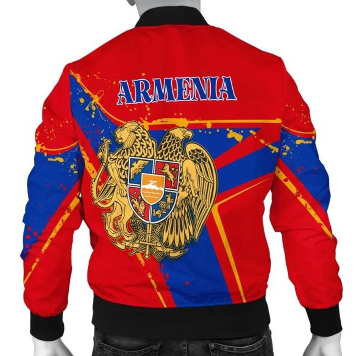 FUNSTUFFPRINT Armenia Men’s Bomber Jacket – The Pride of Armenia – BN23 Bomber Jacket 3D Bomber Jacket