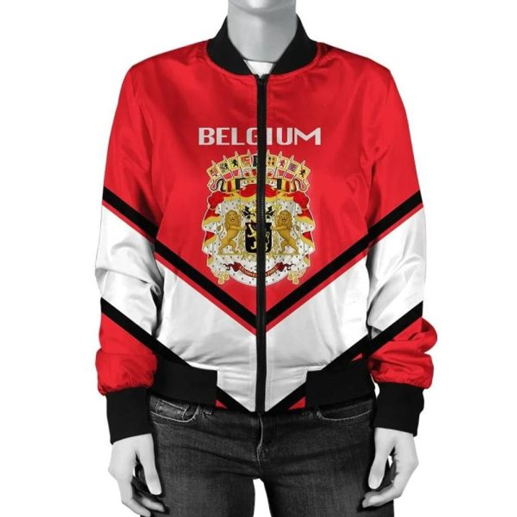 FUNSTUFFPRINT Barbados Coat Of Arms Women Bomber Jacket Lucian Style JW5 Bomber Jacket 3D Bomber Jacket