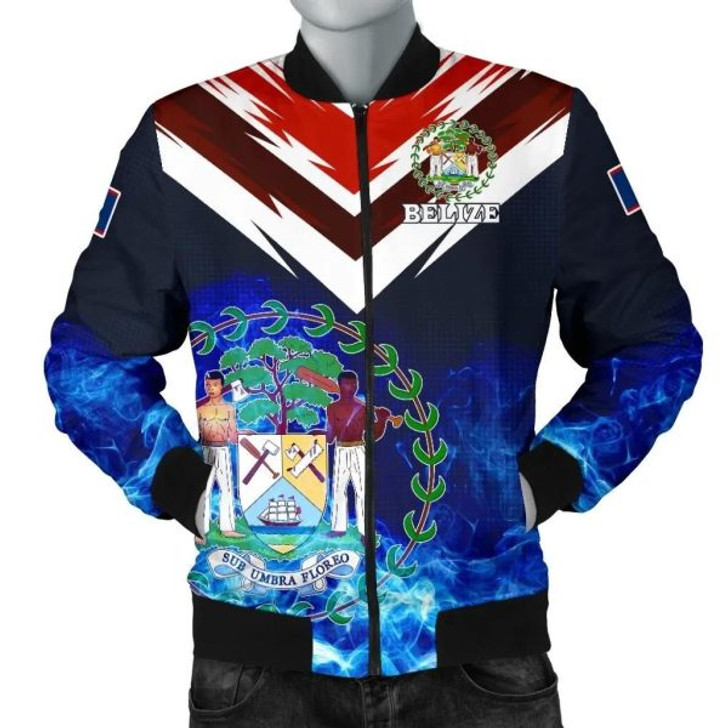 FUNSTUFFPRINT Belize Men’s Bomber Jacket New Release A7 Bomber Jacket 3D Bomber Jacket