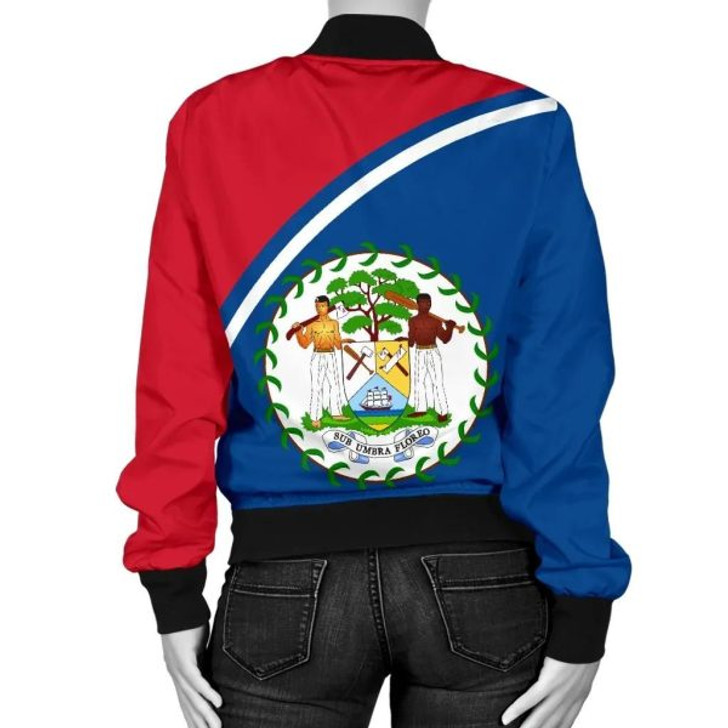 FUNSTUFFPRINT Belize Women’s Bomber Jacket – Curve Version – BN09 Bomber Jacket 3D Bomber Jacket