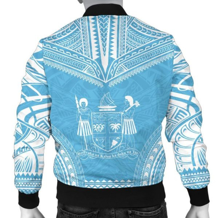FUNSTUFFPRINT Bomber Jacket Fiji Flag Polynesian Chief 3D Bomber Jacket