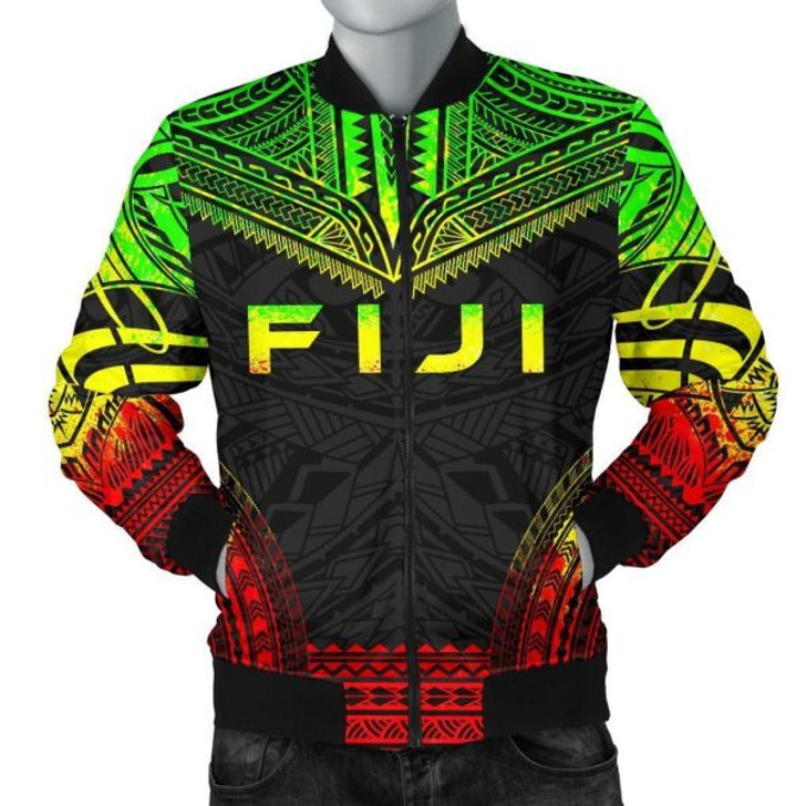 FUNSTUFFPRINT Bomber Jacket Fiji Polynesian Chief – Reggae Version 3D Bomber Jacket