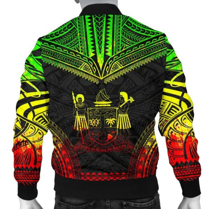 FUNSTUFFPRINT Bomber Jacket Fiji Polynesian Chief – Reggae Version 3D Bomber Jacket