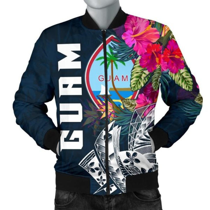 FUNSTUFFPRINT Bomber Jacket Guam – Guam Summer Vibes 3D Bomber Jacket