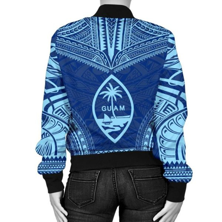 FUNSTUFFPRINT Bomber Jacket Guam Flag Polynesian Chief 3D Bomber Jacket