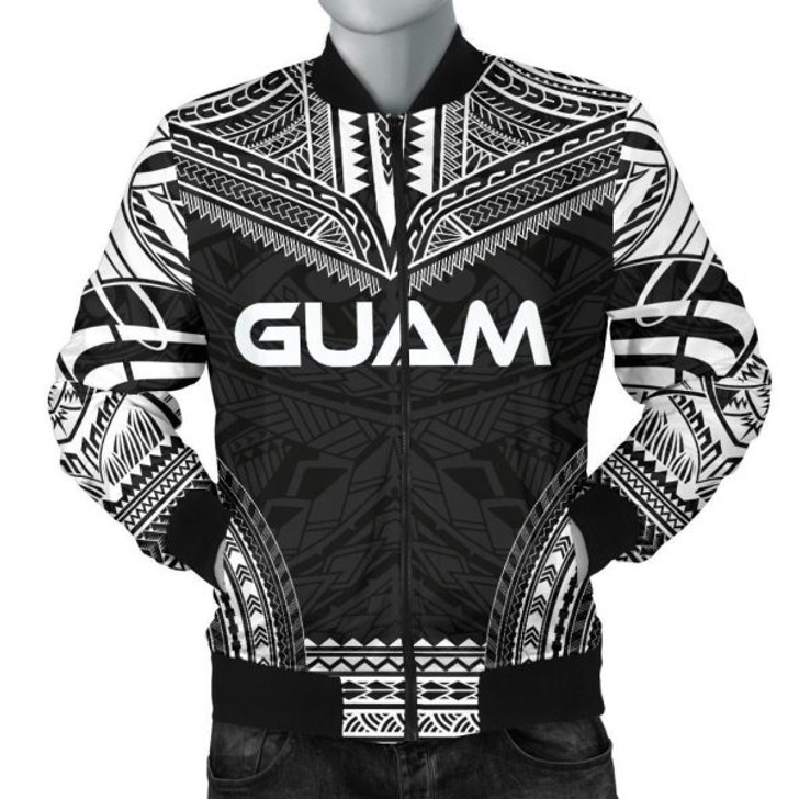 FUNSTUFFPRINT Bomber Jacket Guam Polynesian Chief – Black Version 3D Bomber Jacket