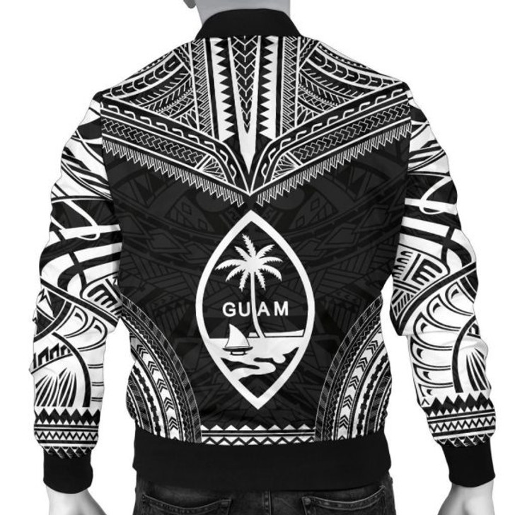 FUNSTUFFPRINT Bomber Jacket Guam Polynesian Chief – Black Version 3D Bomber Jacket