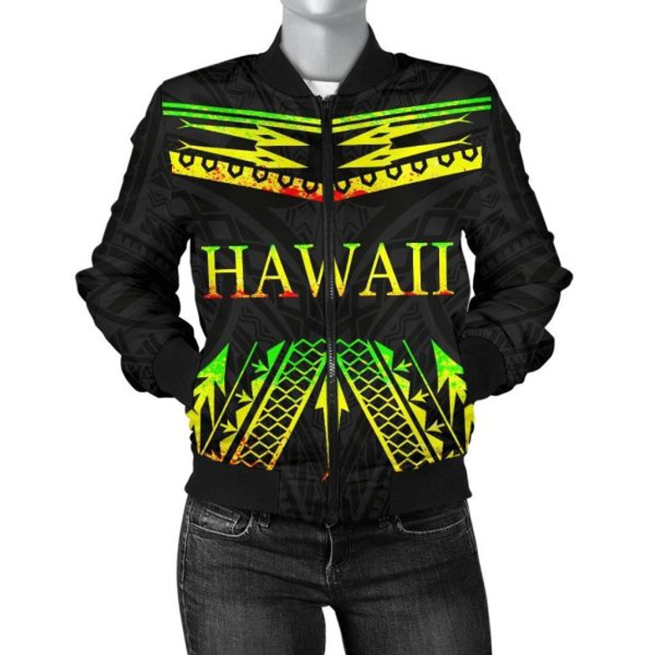 FUNSTUFFPRINT Bomber Jacket Hawaii Polynesia 3D Bomber Jacket
