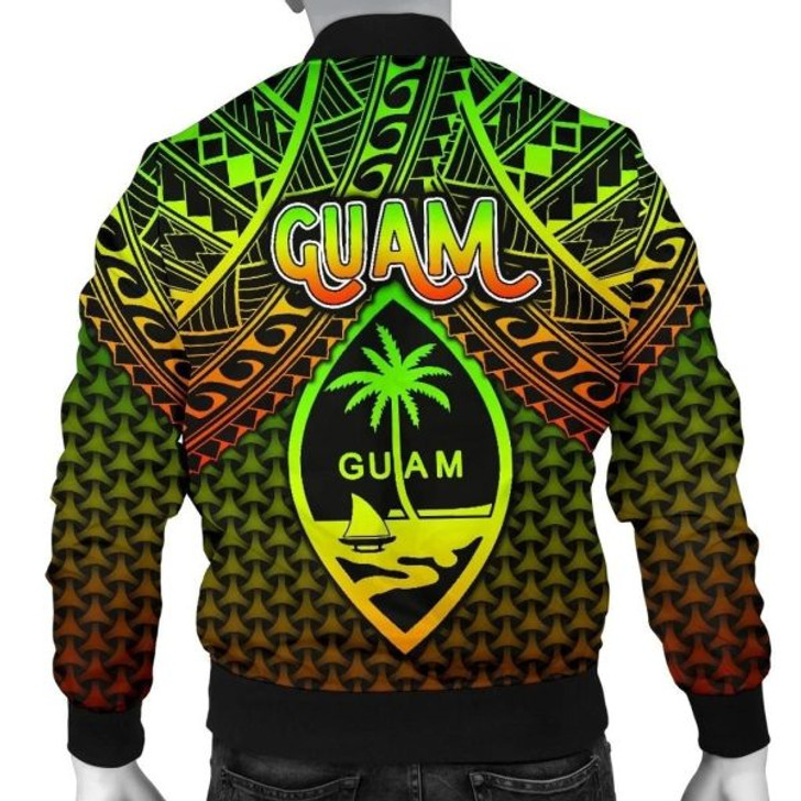 FUNSTUFFPRINT Bomber Jacket Polynesian Guam – Reggae Vintage Polynesian Patterns 3D Bomber Jacket