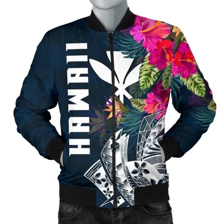 FUNSTUFFPRINT Bomber Jacket Polynesian Hawaii – Summer Vibes 3D Bomber Jacket