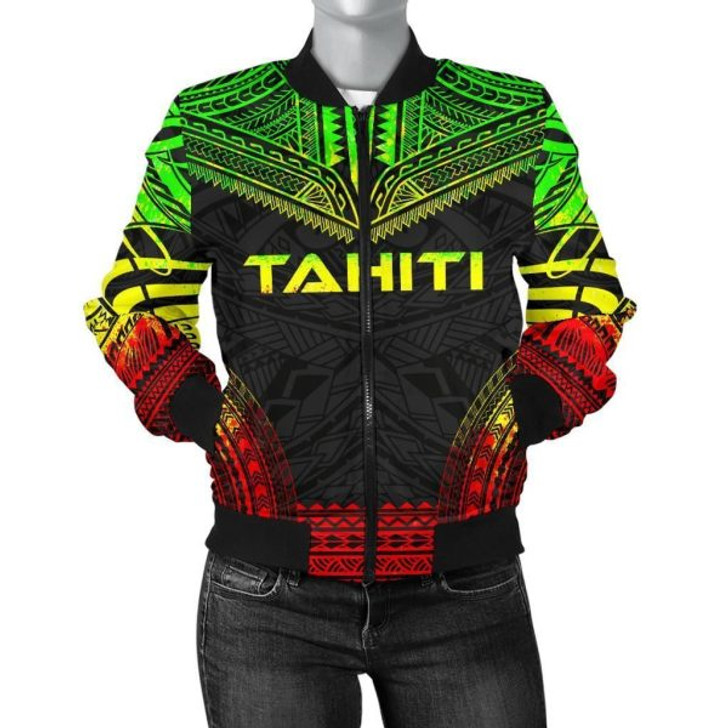 FUNSTUFFPRINT Bomber Jacket Tahiti Polynesian Chief – Reggae Version 3D Bomber Jacket