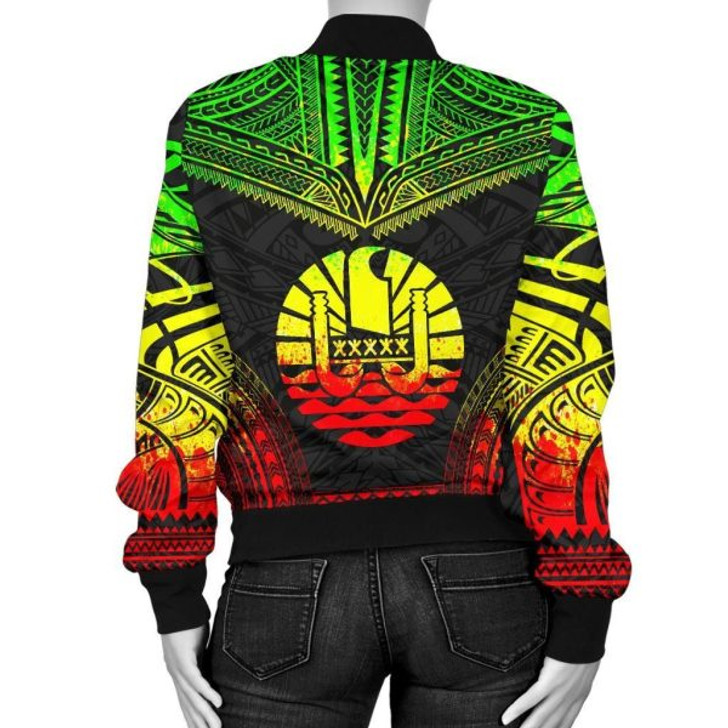 FUNSTUFFPRINT Bomber Jacket Tahiti Polynesian Chief – Reggae Version 3D Bomber Jacket