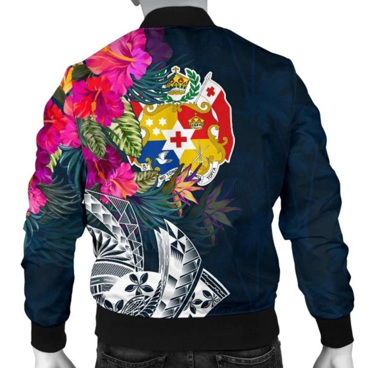 FUNSTUFFPRINT Bomber Jacket Tonga Custom Personalised – Summer Vibes 3D Bomber Jacket