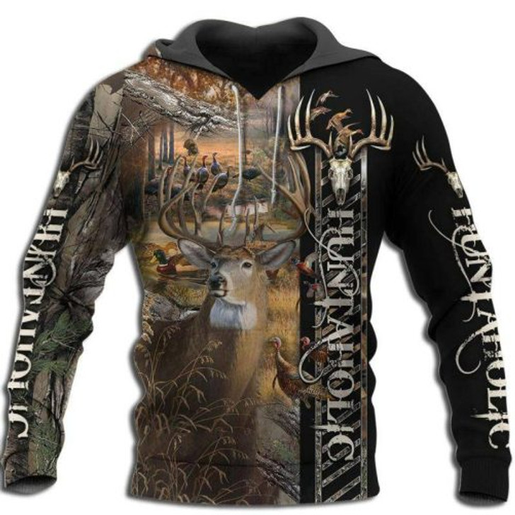 FUNSTUFFPRINT Huntaholic 3D All Over Hoodie 3D Hoodie and Zip Hoodie